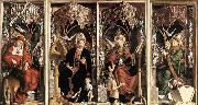 PACHER, Michael Altarpiece of the Church Fathers France oil painting artist